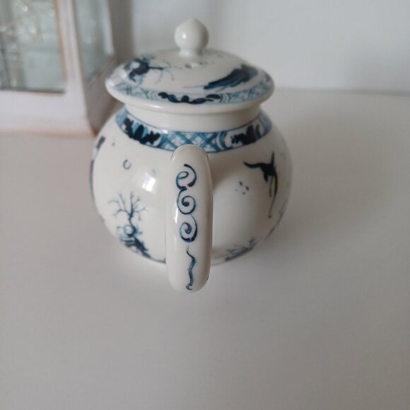 Gorgeous 1985 Franklin Mint WORCESTER Fine Porcelain Japanese Mini Teapot - Picture 4 of 13
